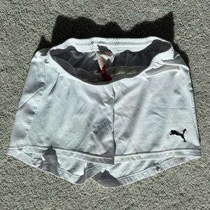 Puma Women's White Athletic Shorts